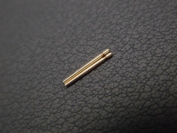 14KGF 耳環柱（針式）0.65 x 9, 5mm 1 對 第1張的照片