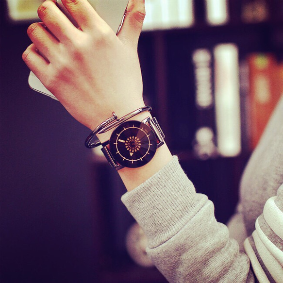 ステンレス 男女兼用 腕時計  単品価格 2枚目の画像