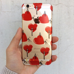 抱著愛iPhone6透明手機殼 | Love | Heart | iPhone Case | pulps of wood 第1張的照片