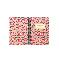 粉紅花線圈筆記本 | 花草 | 花園 | Floral Spiral Notebook | pulps of wood 第3張的照片