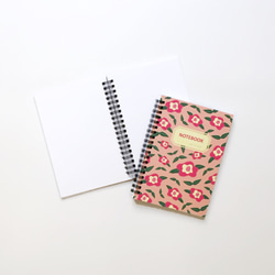 粉紅花線圈筆記本 | 花草 | 花園 | Floral Spiral Notebook | pulps of wood 第4張的照片