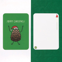 聖誕節明信片3入 | Christmas Pinecone Postcard Set | pulps of wood 第7張的照片