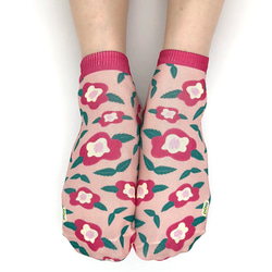 粉紅花短襪 | Pink Floral Ankle Socks | pulps of wood 第2張的照片