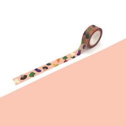 紙膠帶3入 | Floral & Veggie Washi Tape Set | pulps of wood 第5張的照片