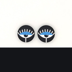 眼睛別針1入 | Eyes Pins Set of 1 | Blue Eyes | pulps of wood 第3張的照片