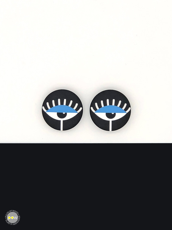眼睛別針1入 | Eyes Pins Set of 1 | Blue Eyes | pulps of wood 第3張的照片