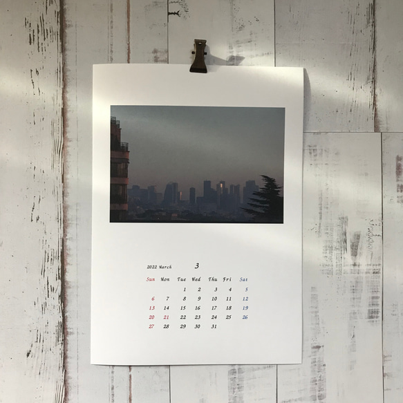 2022壁掛けカレンダー パリB5サイズ 7枚目の画像