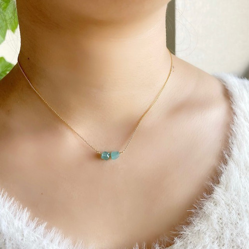 14kgf】再販 幻の宝石グランディディエライトのネックレス ネックレス  