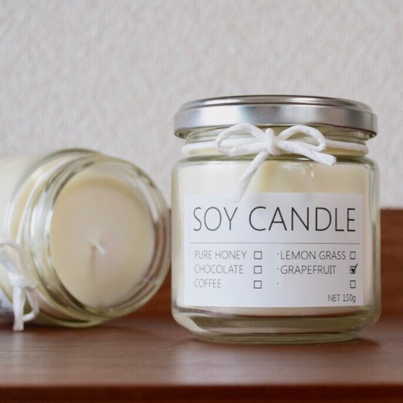 [Sale!]SOY CANDLE -グレープフルーツ- 1枚目の画像