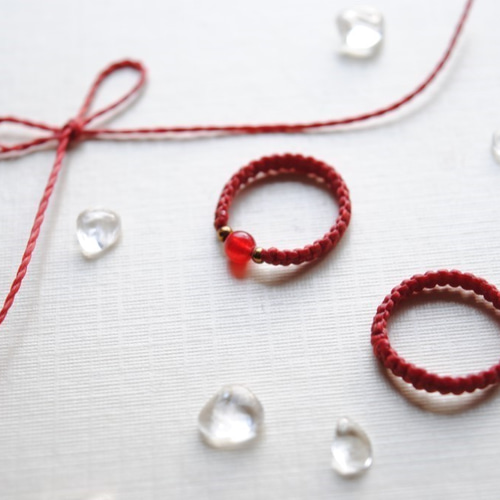 運命の赤い糸*ピンキーリング 指輪・リング うさぎ 通販 8545022