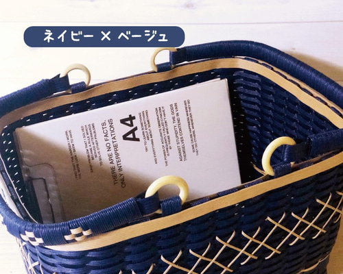 かごや　A4が入るかごバッグ Amazon | XYZX かごバッグ バッグ a4 おしゃれ カゴバッグ
