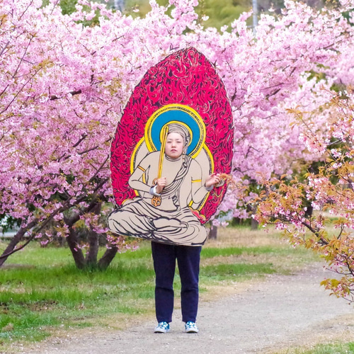 2D仏像顔出し看板・大サイズ その他アート nisiyuki 通販 8740832