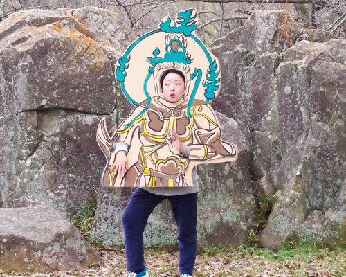 2D仏像顔出し看板・中サイズ その他アート nisiyuki 通販 8740838
