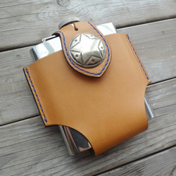 スキットル　ドイツ製　レトロ　皮ケース スキットル ドイツ製 レトロ 皮ケース