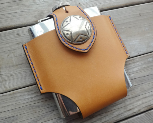 スキットルケース【プレーン】 その他ケース Leathercraft ZUNI