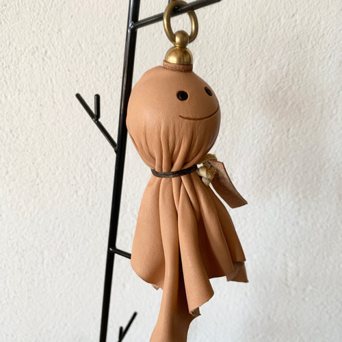 レザーてるてる坊主【タイプB】 キーリング Leathercraft ZUNI 通販