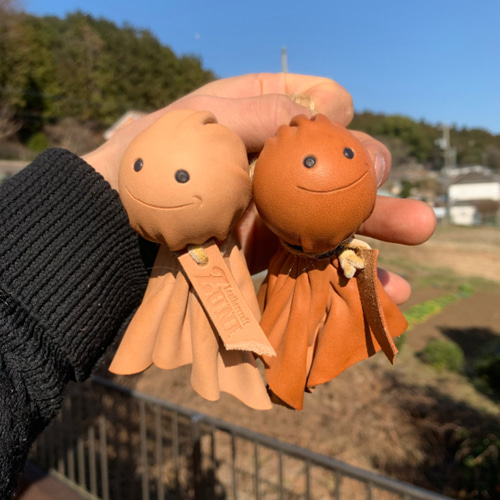 【正規取扱店】 レザーてるてる坊主【タイプB】 ZUNI Leathercraft キーリング その他