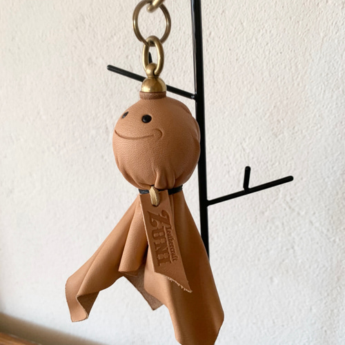 レザーてるてる坊主【タイプC】 キーリング Leathercraft ZUNI 通販