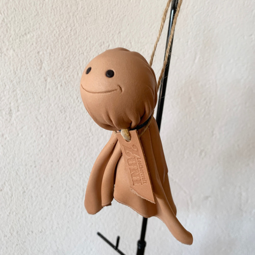 レザーてるてる坊主【タイプA】 キーリング Leathercraft ZUNI 通販