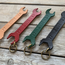 レザーてるてる坊主【タイプA】 キーリング Leathercraft ZUNI