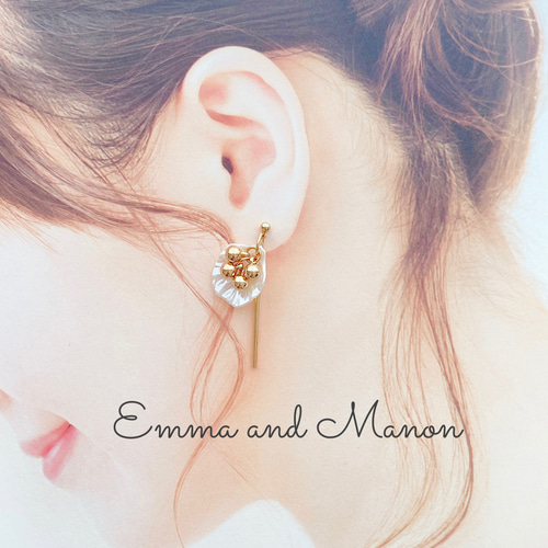 アレルギー対応 チタンポスト フェミニンフラワーピアス ピアス