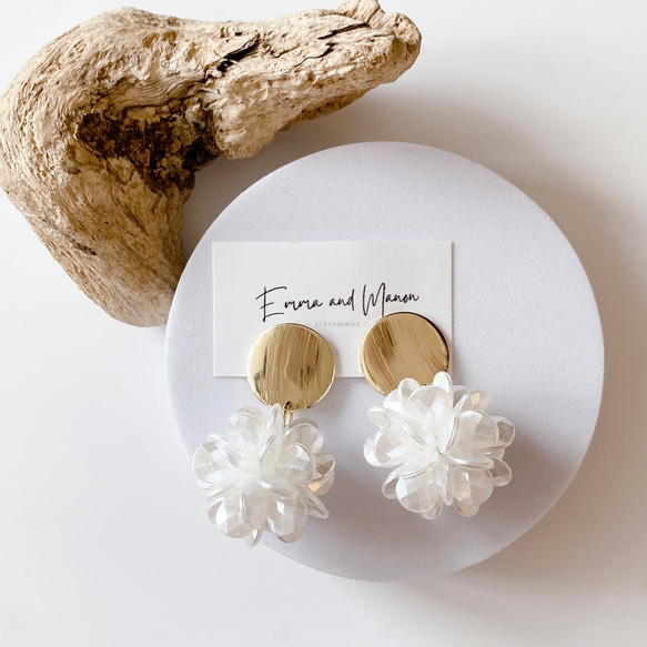Titanium Post Metal Allergy ✨Metal✖️ Flower Motif Earrings/耳環 Pu 第6張的照片