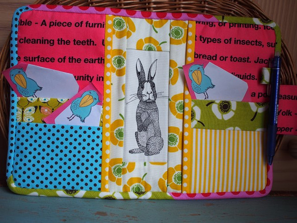 A5手帳カバー（ほぼ日カズンサイズ）　ウサギのピエール 3枚目の画像