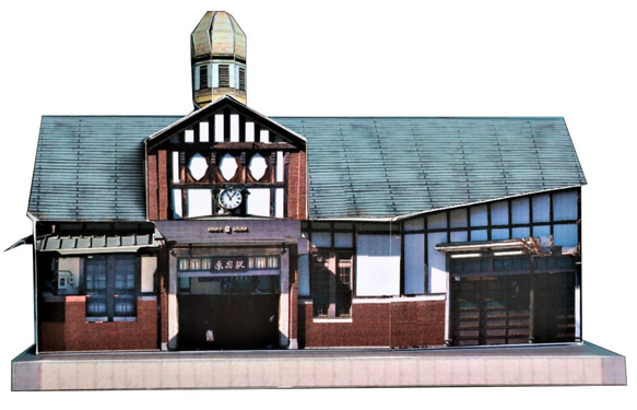 旧原宿駅舎　ペーパークラフト 2枚目の画像