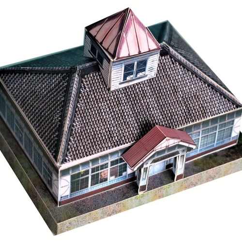 旧秩父駅舎 ペーパークラフト 立体・オブジェ 旅とクラフト 通販