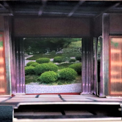 日本庭園　ペーパークラフト 2枚目の画像