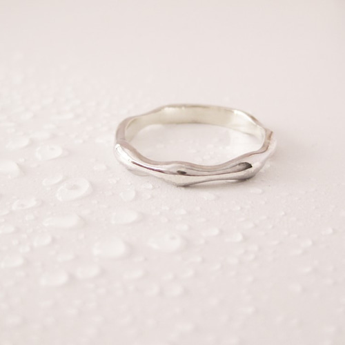 ShizukuリングB(シルバー)☆受注制作☆ 指輪・リング riejewelry 通販