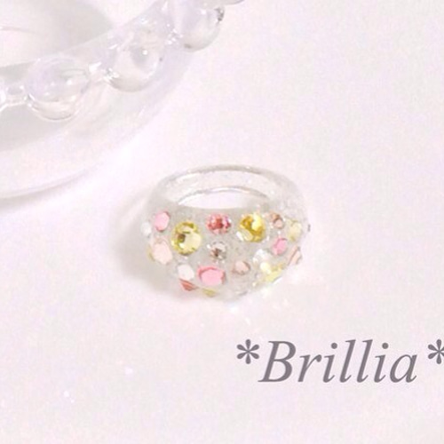 ★ babydoll666★スワロフスキー リング ハンドメイド 92d4f1b177238c58df8cb34b2ad048