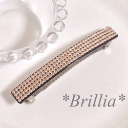 【再販】*Brillia*スワロフスキー＊キラキラバレッタ＊シルク 1枚目の画像