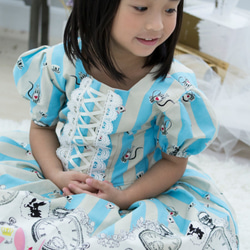女童兔兔蘿莉塔洋裝 (天藍色) 第1張的照片