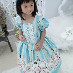 女童兔兔蘿莉塔洋裝 (天藍色) 第2張的照片