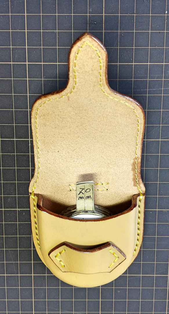 懐中時計ホルダーロングタイプ用オリジナルデザインベロ留め式 2枚目の画像