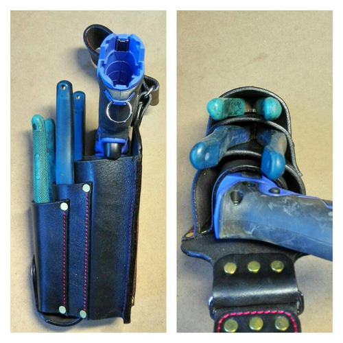 ペン型インパクトホルダーブラック、色々付 ペン型インパクトホルダー二丁差しブラック、ペン差しポケット付