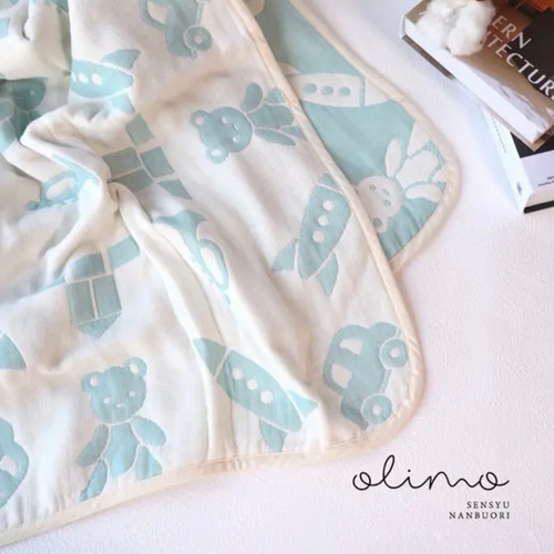 ★★★70×100*ガーゼケット*ハンドメイド おなかけっと 名入れ刺繍 ガーゼケット 日本製 5重 70×100cm