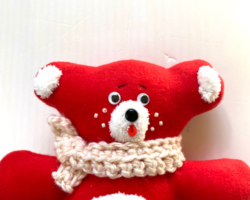 赤いくまちゃん ぬいぐるみ Cathy_ToyToy 通販 12808048｜Creema