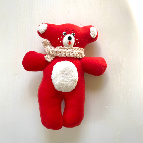 赤いくまちゃん ぬいぐるみ Cathy_ToyToy 通販 12808048｜Creema