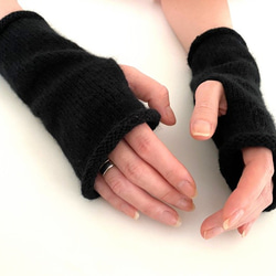 ハンドウォーマー/指なし手袋  ブラック #13 1枚目の画像