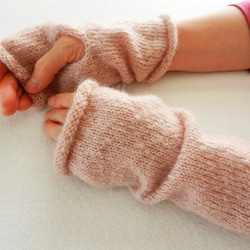 Dusty Pink  ハンドウォーマー/指なし手袋 #05　 2枚目の画像