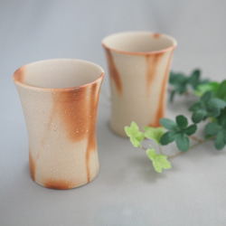 備前焼ビアマグ（くびれ）（緋だすき） 1枚目の画像