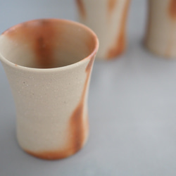 備前焼ビアマグ（くびれ）（緋だすき） 4枚目の画像