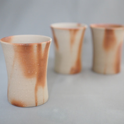 備前焼ビアマグ（くびれ）（緋だすき） 5枚目の画像