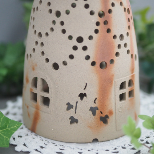 備前焼 ランプシェード（森のおうち） スタンドライト・テーブル