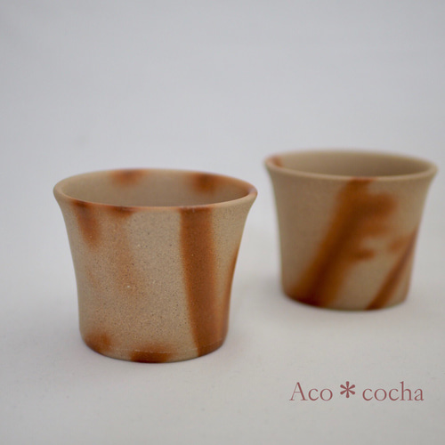 備前フリーカップ（緋だすき） グラス Aco＊cocha 吉岡亜子 通販