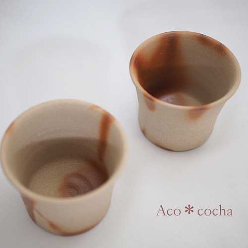 備前フリーカップ（緋だすき） グラス Aco＊cocha 吉岡亜子 通販