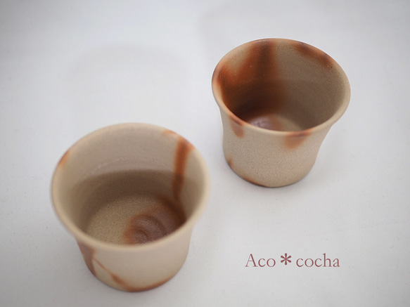 備前フリーカップ（緋だすき） 3枚目の画像