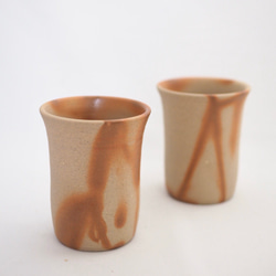 備前ビアマグ（緋だすき） 1枚目の画像